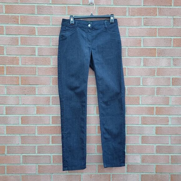 Longchamp Straight Leg Denim Jeans Blue Women's Size 38 Size 6 - Picture 2 of 7